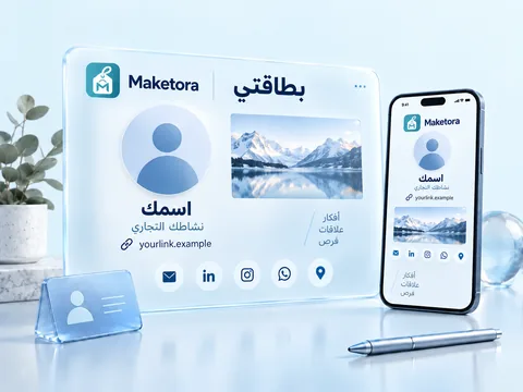 معاينة توضيحية لتطبيق بطاقتي